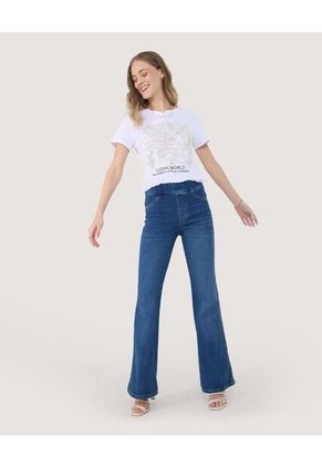 Camiseta Para Mujer Manga Corta Cuello Redondo Color Avena Marca Ostu #40092375