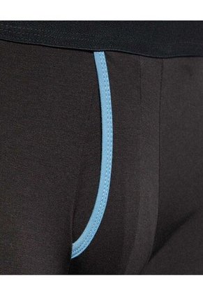 Boxer Para Hombre Bragueta Medio Algodón Color Negro Marca Ostu #60000447