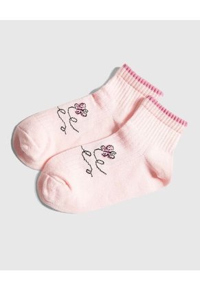 Medias Infantil Niña Tobillera Color Negro Marca Ostu #90980129