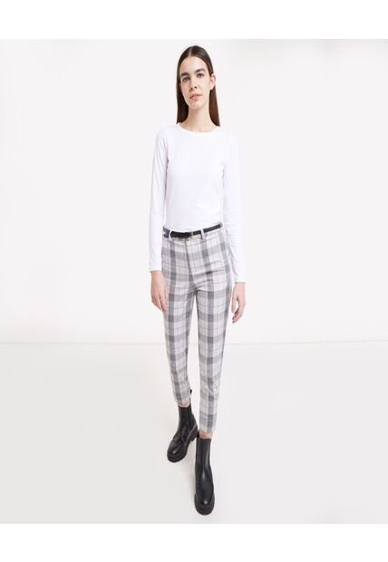 Pantalon Para Mujer Chino Color Gris  Marca Ostu #40070405