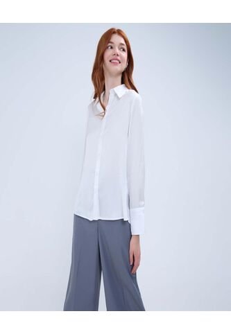 Camisa Para Mujer Manga Larga Color Crudo Marca Ostu #40010258 Ostu