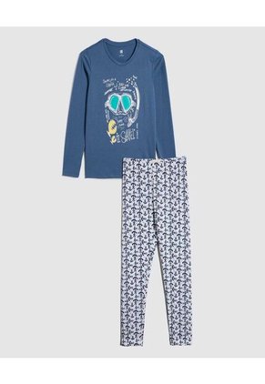 Pijama Para Niño M/L P/L Color Blanco Marca Ostu #80040094