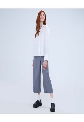 Camisa Para Mujer Manga Larga Color Crudo Marca Ostu #40010258