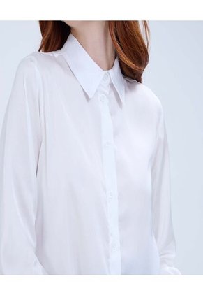 Camisa Para Mujer Manga Larga Color Crudo Marca Ostu #40010258