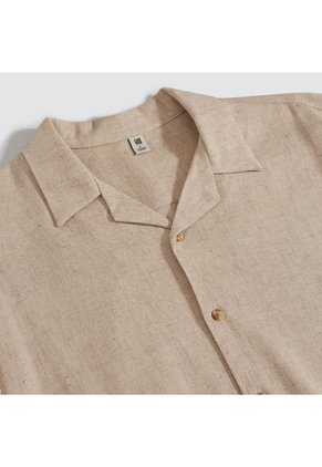 Camisa Hombre Ostu M/C Blanco Viscosa