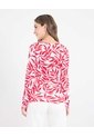 Camiseta  Para Mujer Manga Larga Cuello Redondo Color Rojo Marca Ostu #40092721 de Ostu