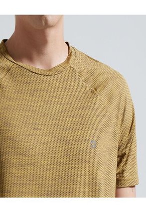 Camiseta Para Hombre Manga Corta Color Naranja Marca Ostu #60091020