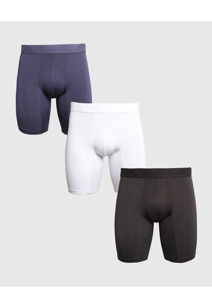 Pantaloncillo Para Hombre Boxer Filete Medio Microfibra Color Negro Marca Ostu #60000518