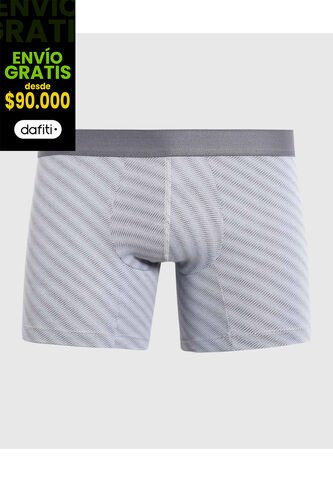 Pantaloncillo Para Hombre Boxer Filete Corto Algodón Color Gris Marca Ostu #60000500 Ostu
