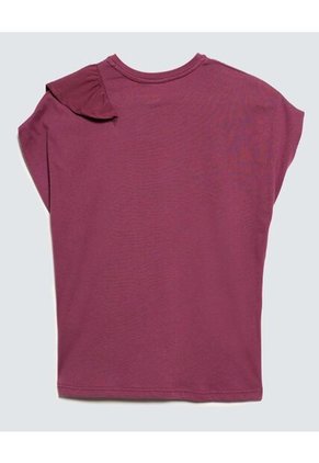 Camiseta Para Niña Manga Corta Color Morado Marca Ostu #90090212