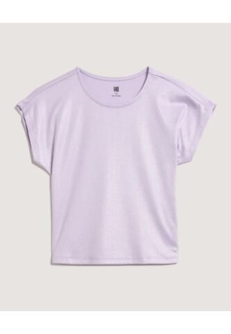 Camiseta Infantil Niña Manga Corta Cuello Redondo Color Lila Marca Ostu #90090340 Ostu