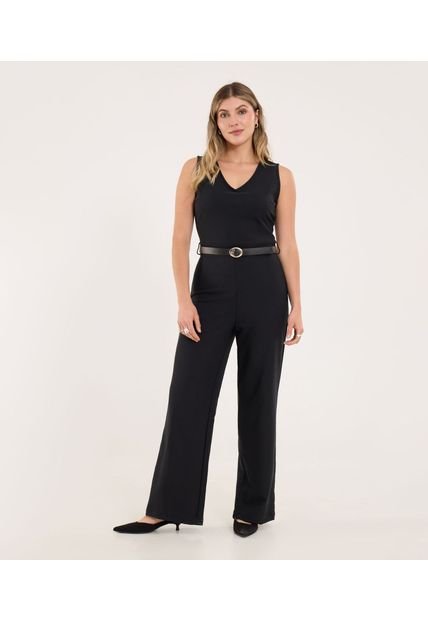 Enterizo Para Mujer Manga Sisa Color Negro Marca Ostu #40320136