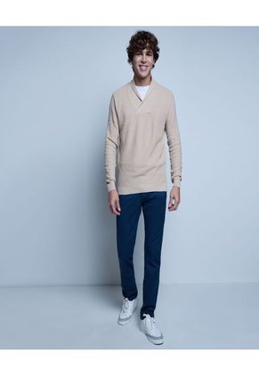 Pantalon Para Hombre 5 Bolsillos Color Azul  Marca Ostu #60070226