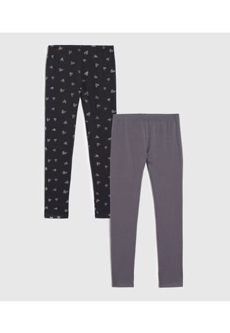 Leggins Infantil Niña Largo Color Negro Marca Ostu #90230120 Ostu