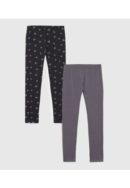 Leggins Infantil Niña Largo Color Negro Marca Ostu #90230120