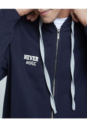 Buzo Para Hombre Zipper Color Azul Oscuro Marca Ostu #60060302