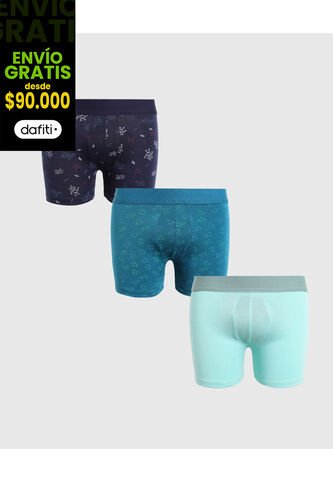 Pantaloncillo Infantil Niño Boxer Filete Medio Color Negro Marca Ostu #80000089 Ostu