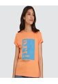 Camiseta Para Mujer Manga Corta Color Naranja Marca Ostu #40091566 de Ostu