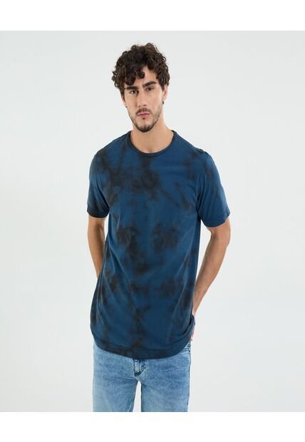 Camiseta Para Hombre Manga Corta Color Azul Marca Ostu #60091523
