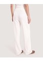 Pantalón Wide Leg Texturizado  Para Mujer Blanco Ostu de Ostu