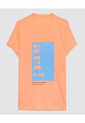 Camiseta Para Mujer Manga Corta Color Naranja Marca Ostu #40091566