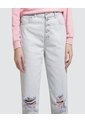 Jean Para Mujer Mom Color Azul  Marca Ostu #40160257 de Ostu