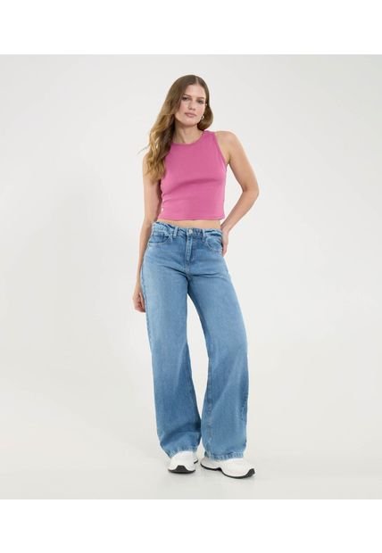 Camiseta Para Mujer Crop Top Manga Sisa Color Morado Marca Ostu #40092608