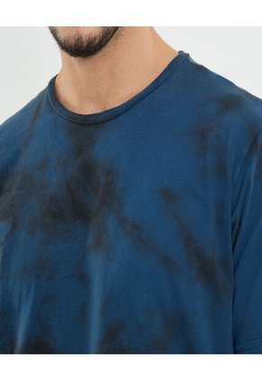 Camiseta Para Hombre Manga Corta Color Azul Marca Ostu #60091523