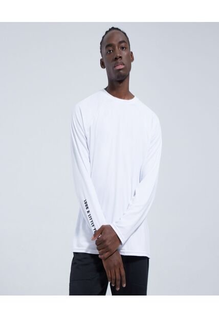 Camiseta Para Hombre Manga Larga Color Blanco Marca Ostu #60090976