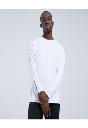 Camiseta Para Hombre Manga Larga Color Blanco Marca Ostu #60090976