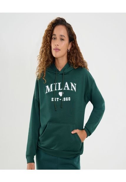 Buzo Para Mujer Hoodie Color Verde Marca Ostu #40060460
