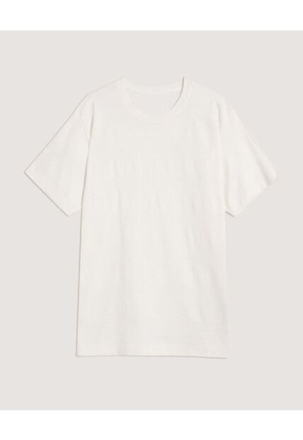 Camiseta Para Hombre Manga Corta Cuello Redondo Color Crema Marca Ostu #60091864