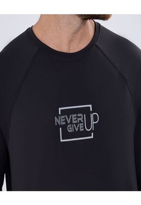 Camiseta Para Hombre Manga Larga Color Negro Marca Ostu #60091379