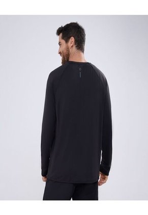 Camiseta Para Hombre Manga Larga Color Negro Marca Ostu #60091379