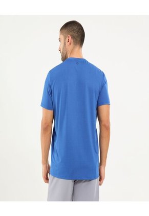 Camiseta Para Hombre Manga Corta Cuello V Color Azul Marca Ostu #60091636