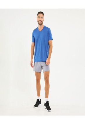 Camiseta Para Hombre Manga Corta Cuello V Color Azul Marca Ostu #60091636