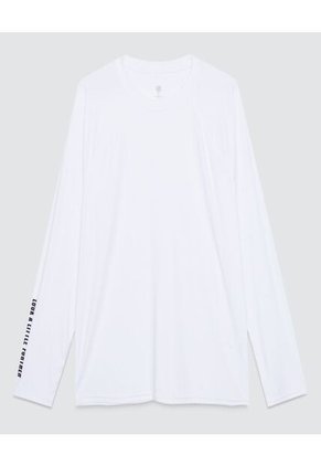 Camiseta Para Hombre Manga Larga Color Blanco Marca Ostu #60090976