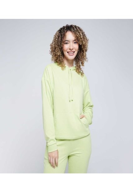 Buzo Para Mujer Hoodie Color Verde Marca Ostu #40060373