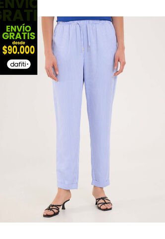 Pantalón Para Mujer Jogger Color Azul Marca Ostu #40070800 Ostu