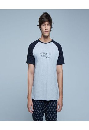 Camiseta Para Hombre Manga Corta Color Gris  Marca Ostu #60091244