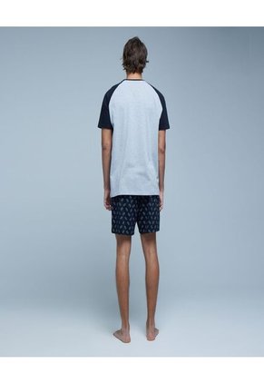 Camiseta Para Hombre Manga Corta Color Gris  Marca Ostu #60091244