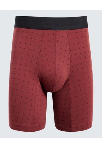 Boxer Para Hombre Filete Medio Algodón Color Vino Marca Ostu #60000484 Ostu