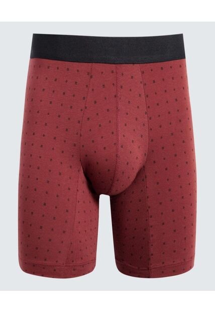 Boxer Para Hombre Filete Medio Algodón Color Vino Marca Ostu #60000484