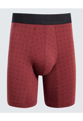 Boxer Para Hombre Filete Medio Algodón Color Vino Marca Ostu #60000484