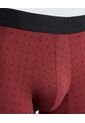 Boxer Para Hombre Filete Medio Algodón Color Vino Marca Ostu #60000484 de Ostu