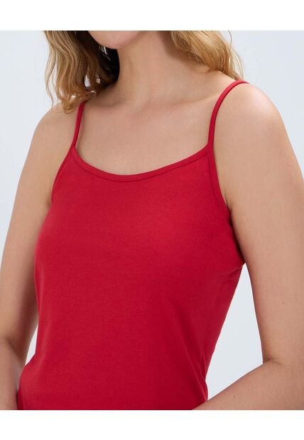 Top Para Mujer Top Color Rojo Marca Ostu #40220381