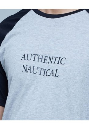 Camiseta Para Hombre Manga Corta Color Gris  Marca Ostu #60091244