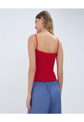 Top Para Mujer Top Color Rojo Marca Ostu #40220381