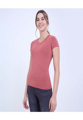 Camiseta Para Mujer Manga Corta Color Naranja Marca Ostu #40092273