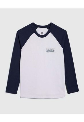 Camiseta Para Niño Manga Larga Color Blanco Marca Ostu #80090231